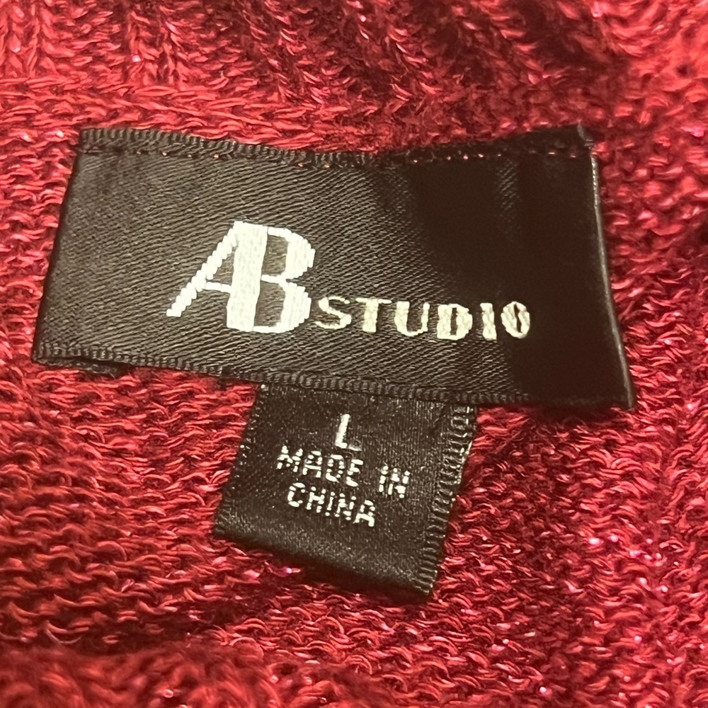 AB Studio Women's Sparkling Berry Sweater - Picture 3 of 9